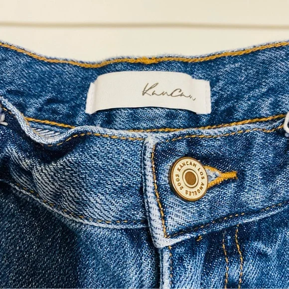 Kancan Womens Light Blue Washed Jean Shorts Size 29 - Picture 7 of 8